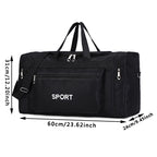 Red sports duffel bag
