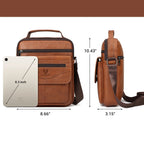 Fashionable leather crossbody bag