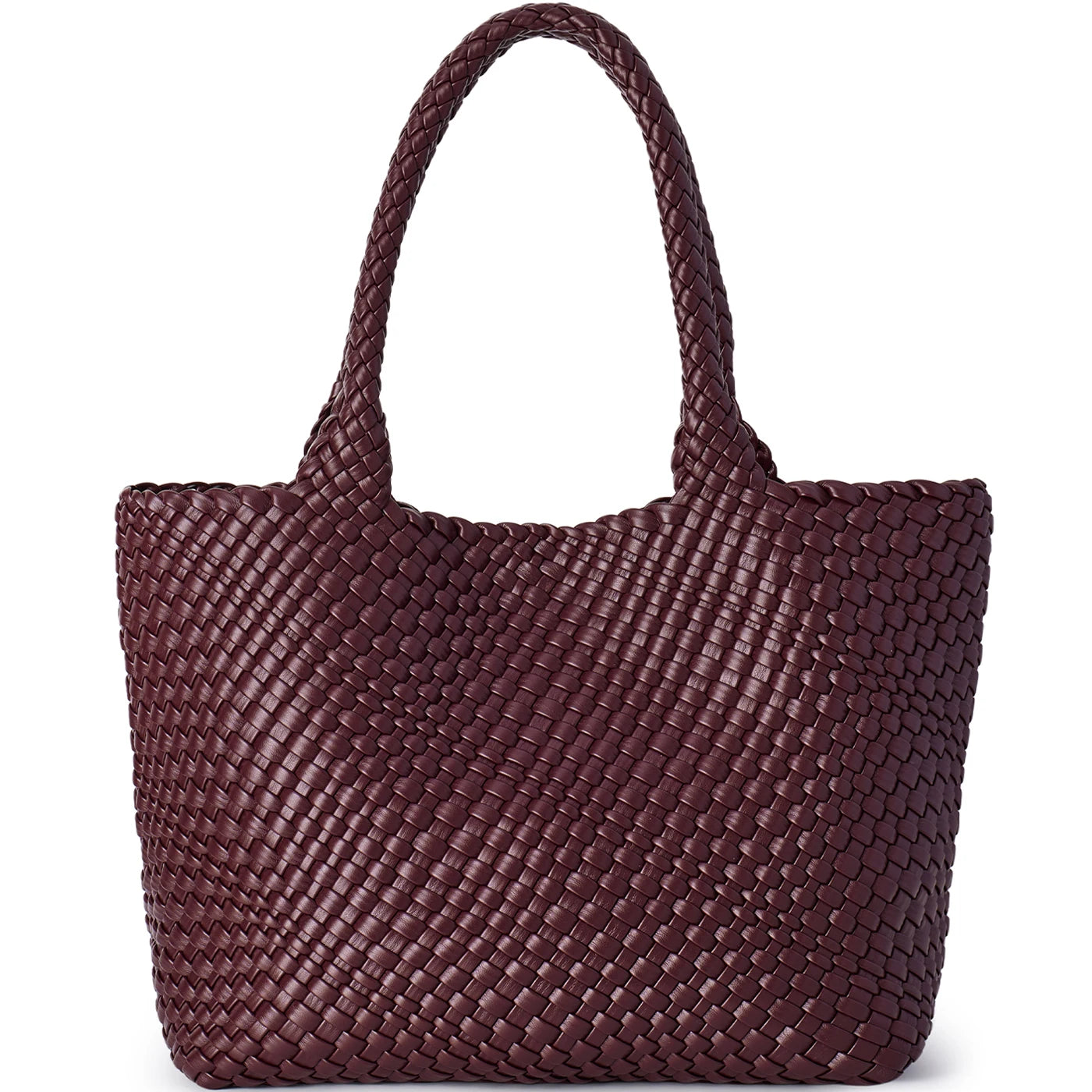 Trendy leather tote bag