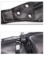 Leather belt bag for men