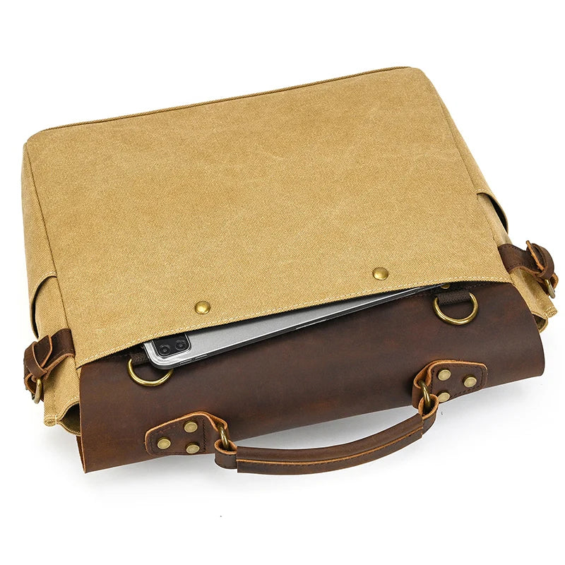 Leather office satchel