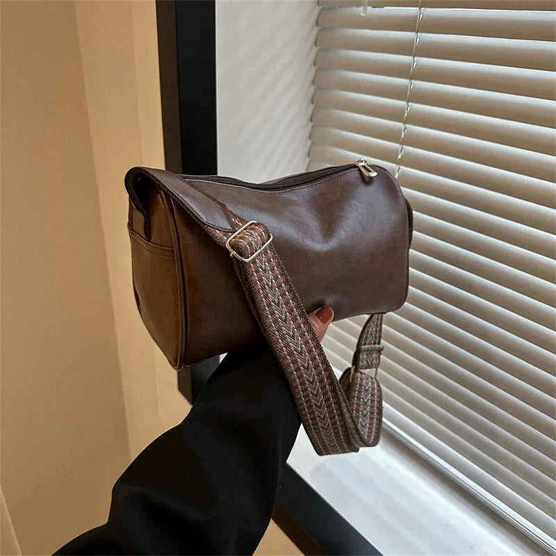 Sleek leather handbag