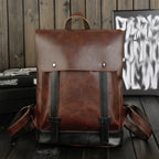 Retro men's  leather backpack