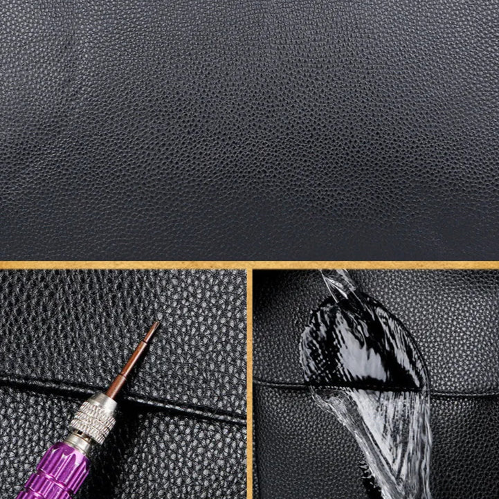 Urban leather holdall with top handles