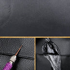 Urban leather holdall with top handles