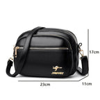 Retro leather shoulder purse