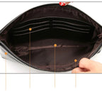 Classic leather clutch