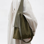 Large suede slouch bag