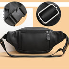Smooth leather belt pouch
