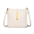 Functional leather crossbody bag