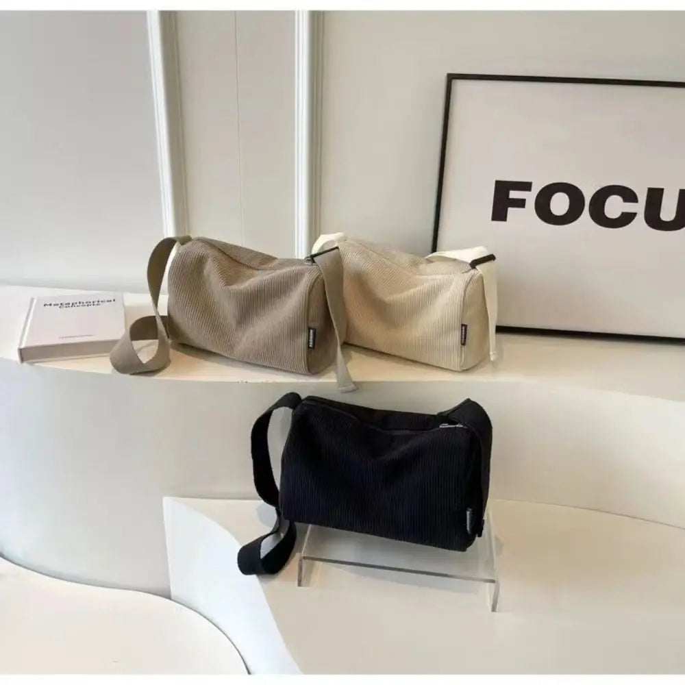 Corduroy handbag for women