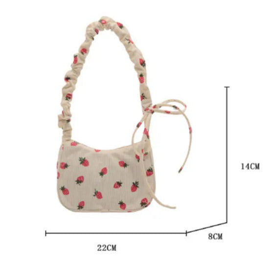 Corduroy hobo bag