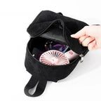 Mini corduroy backpack with adjustable straps