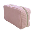 Corduroy cosmetic bag