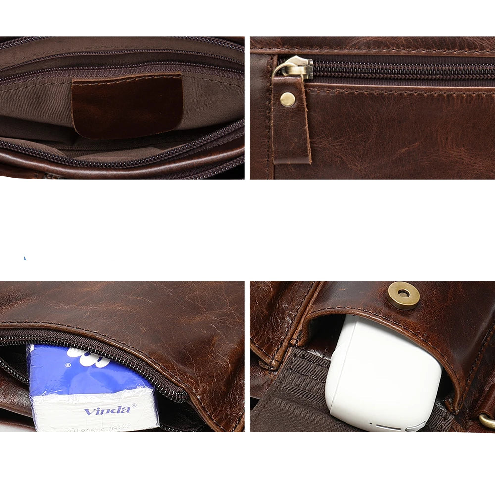 Adjustable leather bum bag
