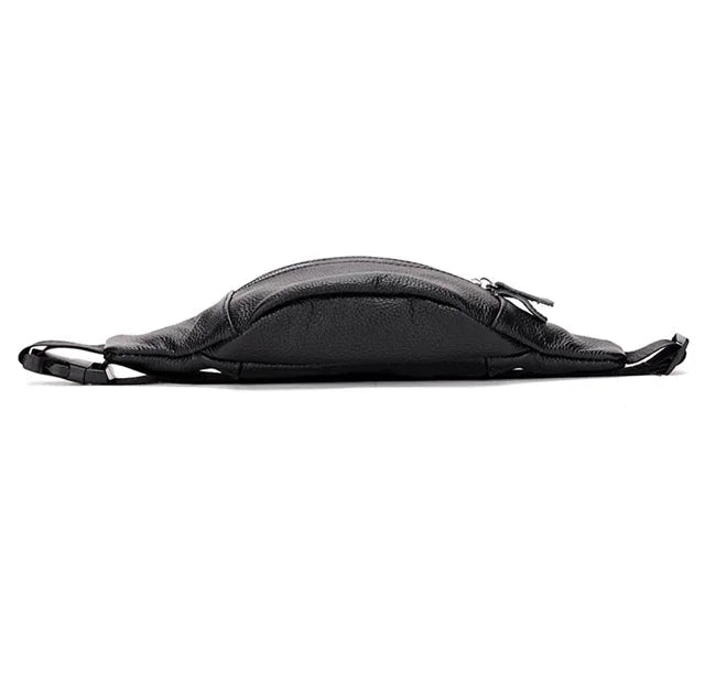 Travel-ready leather bum bag