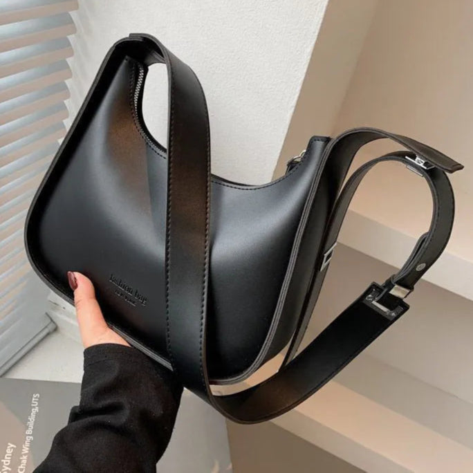 Soft leather shoulder bag