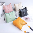 Classic leather shoulder bag for women