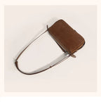 Suede shoulder purse