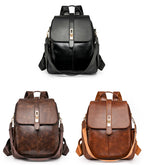 Leather flap satchel