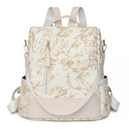 Women’s anti-theft leather knapsack