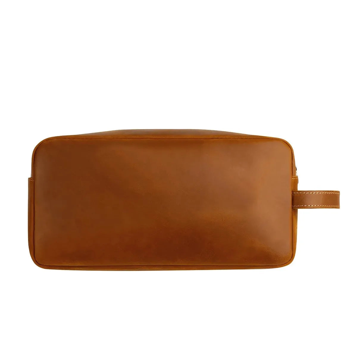 Durable travel leather toiletry bag