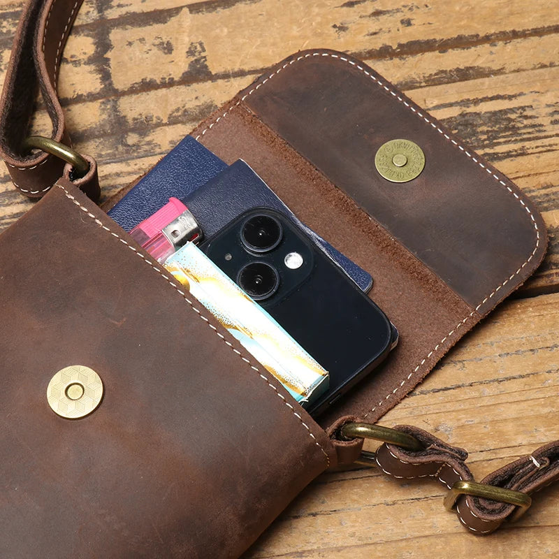 Leather crossbody bag