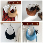 Hobo suede shoulder bag
