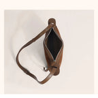 Suede shoulder purse