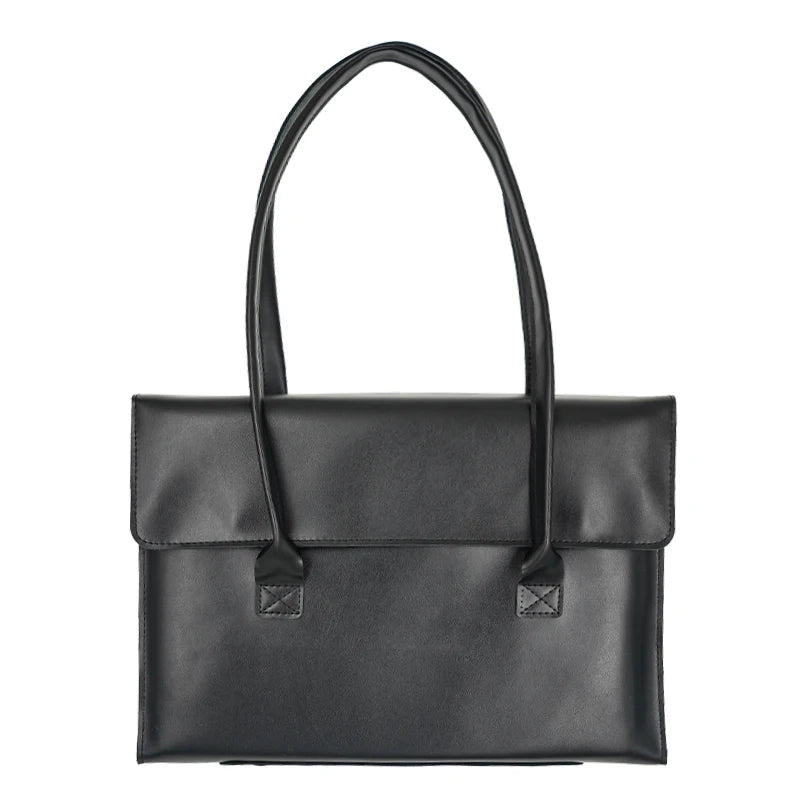 Women's leather laptop shoulder messenger bag