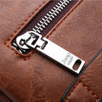 Vintage leather crossbody bag