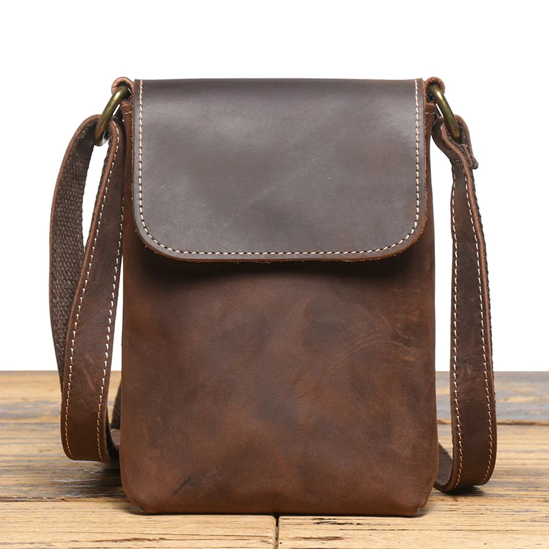 Leather crossbody bag