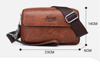 Vintage leather crossbody bag