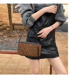 Suede shoulder purse
