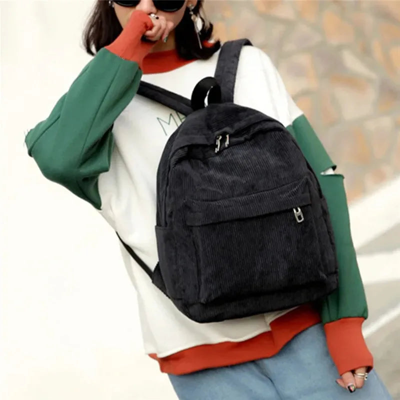 Everyday corduroy backpack