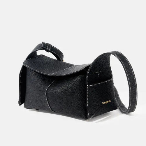 Trendy leather shoulder bag