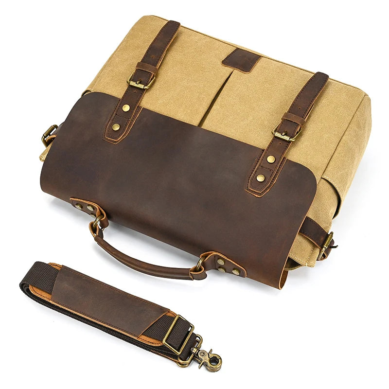 Leather office satchel