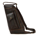 Full leather rucksack backpack