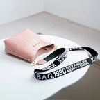 Classic leather shoulder bag for women