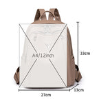 Smooth leather backpack with top handle
