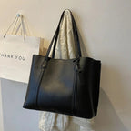 Trendy soft leather tote bag