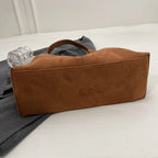 Suede hobo bag
