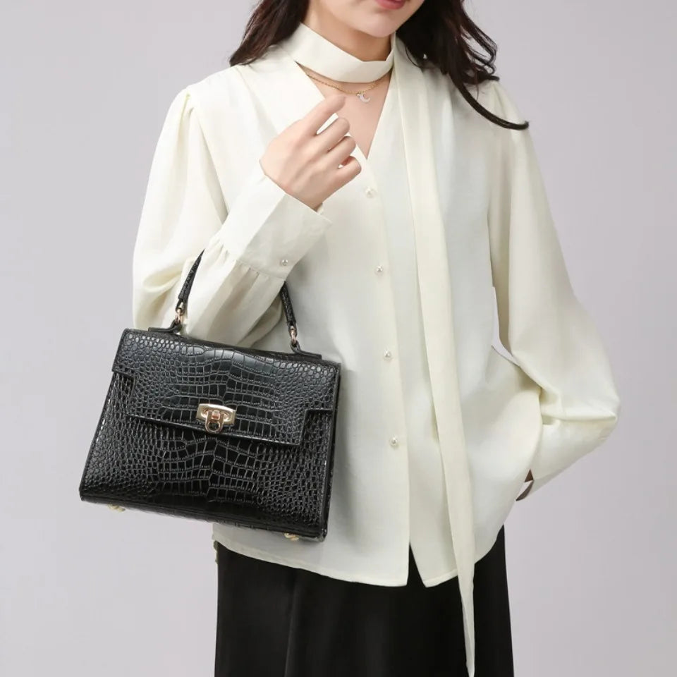Leather handbag