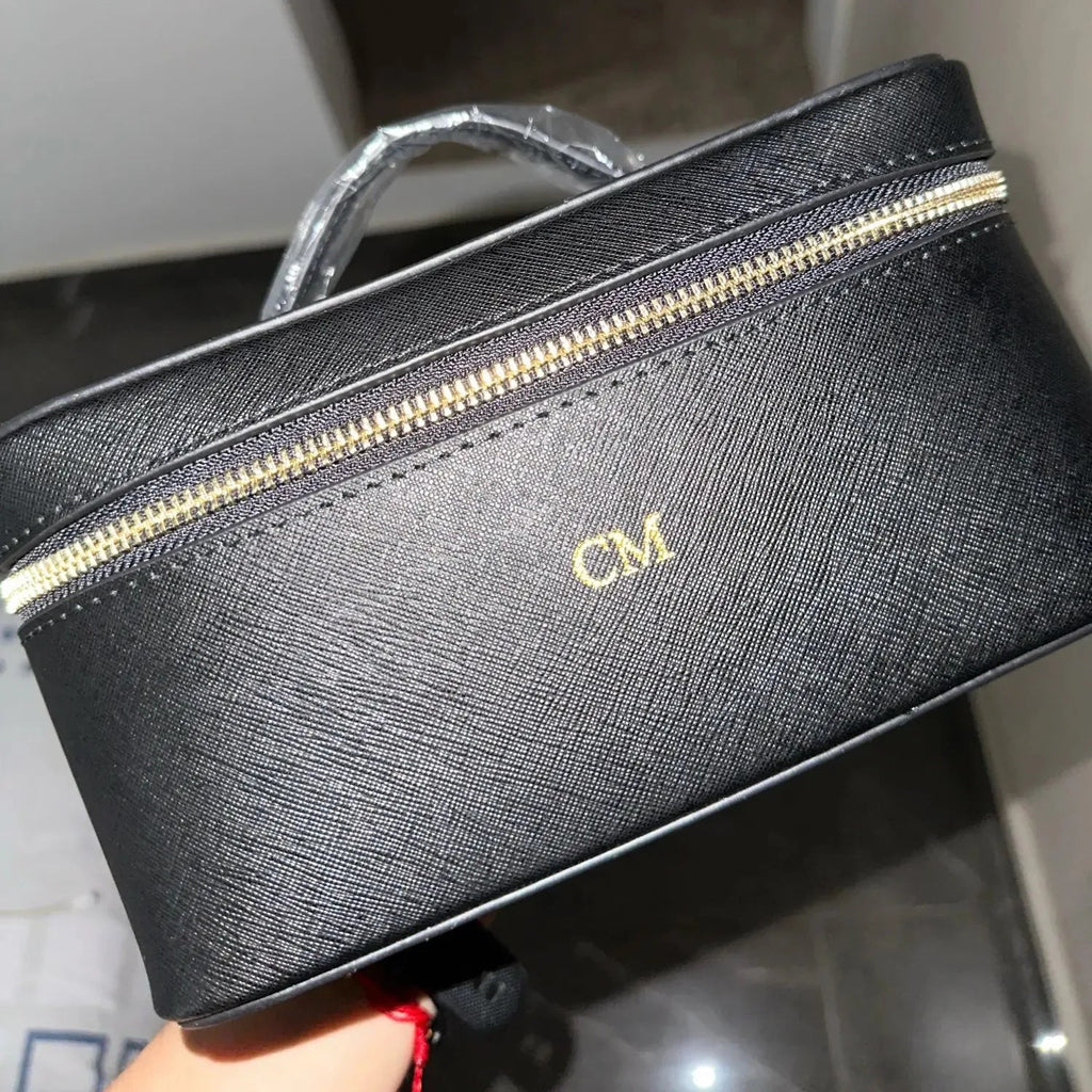 Vintage leather dopp kit