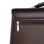 Executive leather laptop briefcase