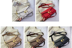Designer inspired leather crossbody bag