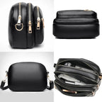 Retro leather shoulder purse