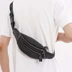 Travel-ready leather bum bag