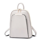 Leather mini knapsack for women