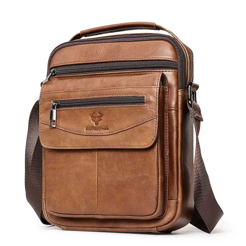 Fashionable leather crossbody bag
